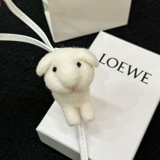 定番 ロエベ カーフスキン バッグチャーム 本物 lob07081