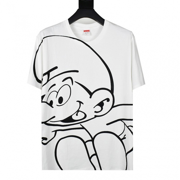 春もの新作 シュプリーム Tシャツ 本物★大きいスマーフ柄がかわいい Shj58371