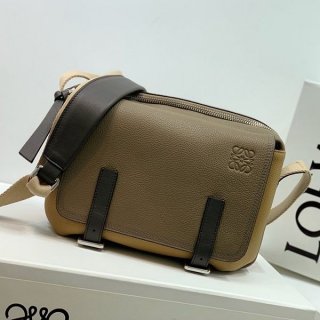 稀少ロエベ ミリタリー メッセンジャーバッグ XS 本物 loy79066