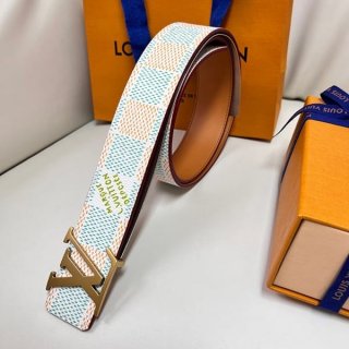 使い勝手良しルイヴィトン 本物 リバーシブル パステルダミエ 40mm レザーベルト M8648T