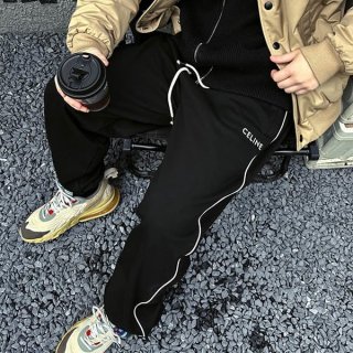 セリーヌ ダブルフェイストラックスーツパンツ 本物 Cex92872