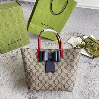 グッチ ハンドバッグ GG トートバッグ 本物 グレー レディース gur07243