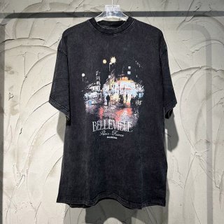 大人気!バレンシアガ BellevilleオーバーサイズTシャツ 本物 bae27368