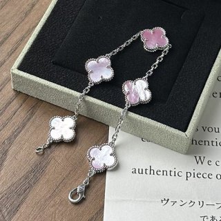 ヴァンクリーフ アルハンブラ 本物ブレスレット 5モチーフ vaj23743