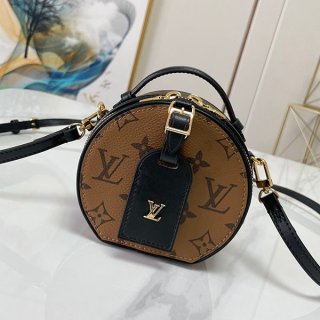 【大人気★】ミニボワットシャポー 本物 ルイヴィトン 丸型ミニバッグ 2WAY M68276