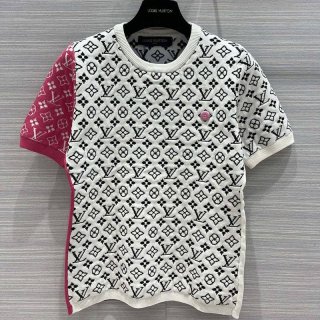 稀少ルイヴィトン 本物 フューシャアクセントマスキュリンTシャツ vuq58373