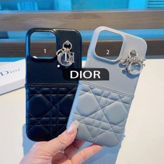 お洒落レディディオール 本物 IPHONE 14 PROケース 2色 deg56070