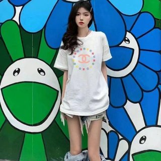 争奪戦シャネル Tシャツ 本物コットン&ホワイト★男女兼用 shs70778