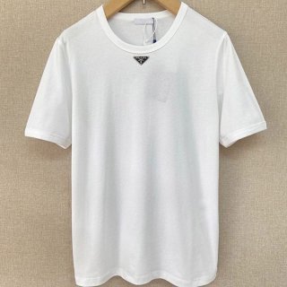 即発送 プラダ トライアングルロゴ 本物 Tシャツ puo90515