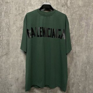 バレンシアガ Tape Type 加工ロゴ パロディコットンジャージ Tシャツ bar49245 バレンシアガ Tape Type 加工ロゴ パロディコットンジャージ Tシャツ bar49245