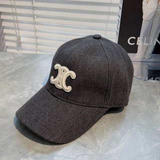 追跡付き セリーヌ トリオンフ ベースボールキャップ 本物 /コットン Cet75163
