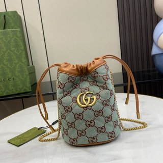 新作 グッチ GGミニバケットバッグ 本物 チェーンショルダーバッグ 783175