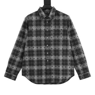 激安価格！クロムハーツ チェックシャツ 本物 Kua54325
