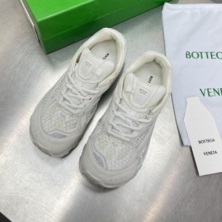 高品質ボッテガヴェネタ オービット ホワイト メッシュ ロゴ スニーカー本物 bol77518