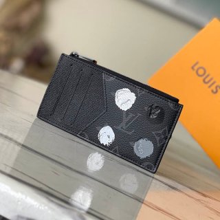 【草間彌生コラボ】ルイヴィトン 本物 カードホルダー 小銭入れ M81930