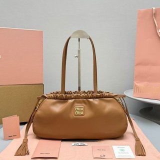 高品質ミュウミュウ 本物 レザートートバッグ myw30773