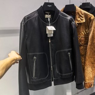 大人気!!新色 エルメス レザー ジャケット 本物 ディアスキン erc76368