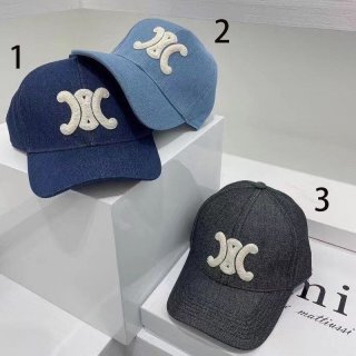 人気急上昇【セリーヌ キャップ コピー】トリオンフ ベースボールキャップ 本物 Cea76425