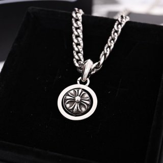 クロムハーツ シルバーメダル チャーム ネックレス 本物 Kug93084