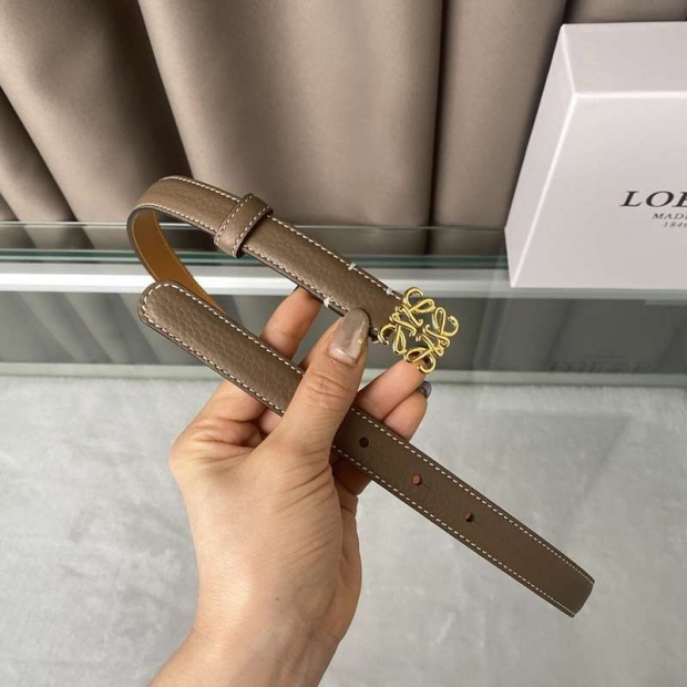 新作【ロエベ】カーフレザー アナグラム ベルト 本物 2.0 cm lom84676