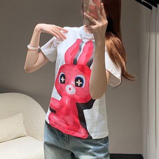 新デザインルイヴィトン スパンコールウサギTシャツ n級品 1AFV27