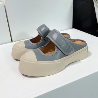 マルニ PABLO レザー メリージェーン スニーカー 本物 mat59702