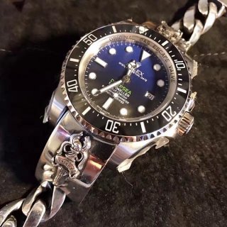 クロムハーツ×ロレックス 本物 メンズ時計 スペシャルサブマリーナ