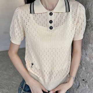 ギフトに最適 ディオール ニット Tシャツ 本物 ハニー刺繍 def86269