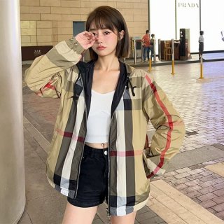 入手困難バーバリー リバーシブルチェック パーカージャケット 本物 Bax75351