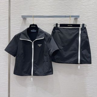 【女性の憧れ☆】プラダ 半袖 スポーツウェア セット 本物 put11646