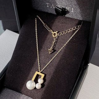 稀少TASAKI 本物 バランス ノート ペンダント パール tay96930