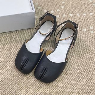 希少メゾン マルジェラ 本物 タビアンクルストラップバレリーナ サンダル Man37228
