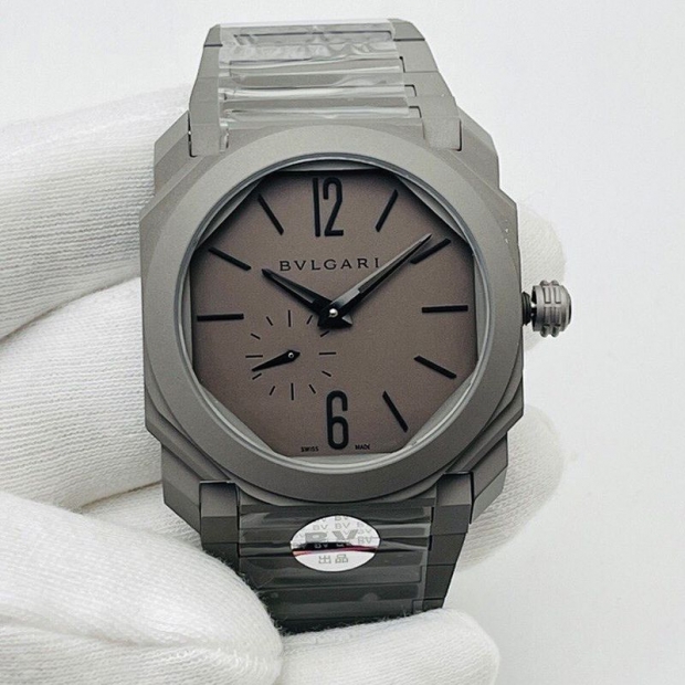 大人気!!新色ブルガリ 本物 時計 オクト ローマ 41mm Octo Roma Bul87796