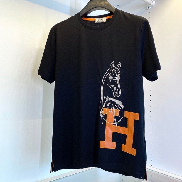 日本未入荷【エルメス】半袖 Tシャツ 本物 コットン 100% erm67946