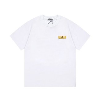 バレンシアガ コピー BBロゴ プリント 半袖 Tシャツ bas24866