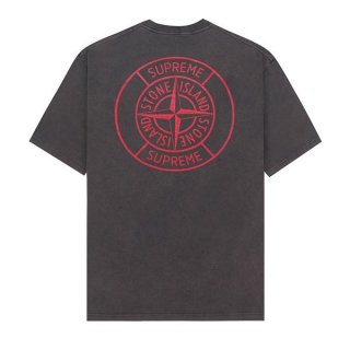 入手困難 シュプリーム × ストーンアイランド ロゴ Tシャツ 本物 Shd96218