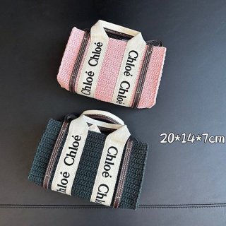 お洒落にクロエ“woody”本物 ミニトートバッグ CHC23AP237K516L8