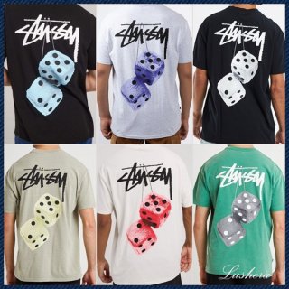 ステューシー ダイス tシャツ 本物 Fuzzy Dice Tee 半袖 ロゴ Tシャツ 8色 suw50963 ステューシー ダイス tシャツ 本物 Fuzzy Dice Tee 半袖 ロゴ Tシャツ 8色 suw50963