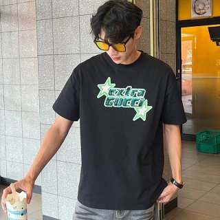 完売必至 グッチ ロゴ コットンジャージー Tシャツ 本物 776596XJGDH
