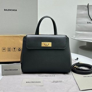 入手困難 バレンシアガ マネー スモール ハンドル レザー ハンドバッグ 本物 bac05669