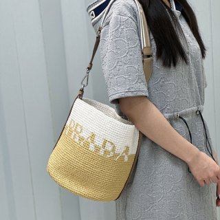 プラダ バケットバッグ 本物 1BE063