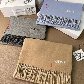 ブティック ロエベ アルパカ&ウール 本物 マフラー loa93713