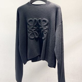新色☆希少 ロエベ Short Anagram sweater ウールショートセーター 本物 lok33842