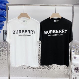 バーバリー Tシャツ 本物 クルーネック 半袖 2色 8011651