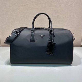 入手困難プラダ 本物 ナイロン ブラシド 革 ダッフルバッグ 2VC018_9Z2_F0401_V_OOO 2VC018