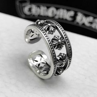 高品質クロムハーツ フローラルクロス リング 本物 Kut60997