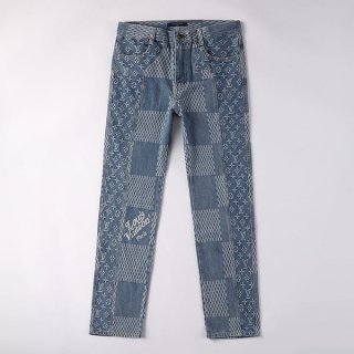 新デザインルイヴィトン × NIGO ダミエ WAVES モノグラム デニムパンツ 本物 vut50330