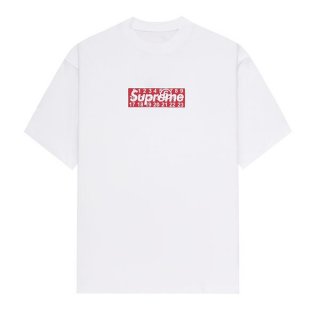 n級品 シュプリーム x mm6 本物 メゾン マルジェラ ボックス ロゴ tシャツ ホワイト shm75807