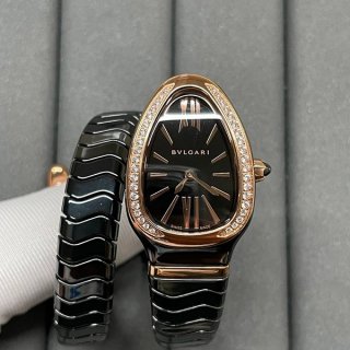 ブルガリ セラミック時計 本物 セルペンティ スピーガ 102885