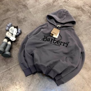 ★日本!!人気！バーバリー オーバーサイズ ロゴプリント パーカー 本物 Bak42347